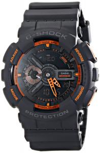 Casio Men's GA-110TS-1A4 G-Shock Analog-Digital Watch With Grey Resin Band