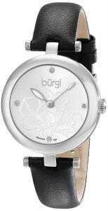 Burgi Women's BUR128SSB Analog Display Japanese Quartz Black Watch