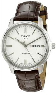 Tissot Men's T0654301603100 Automatic III Swiss Automatic Watch with Brown Band