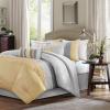 Madison Park Amherst 7 Piece Comforter Set Yellow Queen