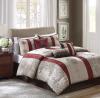 Madison Park Donovan 7 Piece Comforter Set, Queen, Red