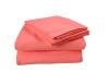 Honeymoon 1800T Brushed Microfiber 3PC Bedding Sheet Set, Sheet & Pillowcase Sets - Twin, Coral