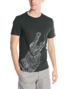 Lacoste Men's Short Sleeve Regular Fit T-Shirt with Water Crocodile Graphic