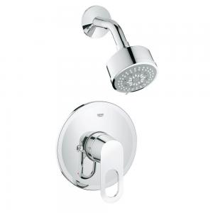 Grohe 27547000   Bauloop Shower Combination in Starlight Chrome