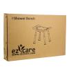 Ez2care Adjustable Lightweight Shower Bench, White