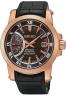 Seiko SRG016P1 Men's Premier,Kinetic Direct Drive,Stainless Steel Case & Leather Strap,SRG016