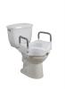 Drive Medical Deluxe Elevated Raised Toilet Seat with Removable Padded Arms, White