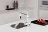 GROHE 31401000 Eurocube 1-Handle Profispray Kitchen Faucet in StarLight, Chrome