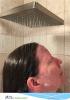 Vida Alegría Spashower RAIN 8-Inch Square Soft Rain 2.5 GPM Shower Head (Brushed Nickel)