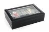 Hộp đựng đồng hồ Autoark AW-002 Black Leather Jewelry Box Watch Organizer