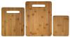 Totally Bamboo 3 Piece Bamboo Cutting Board Set, For Meat & Veggie Prep, Serve Bread, Crackers & Cheese, Cocktail Bar Board