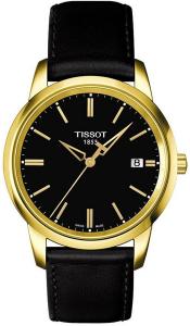 Tissot Classic Dream Black Dial Black Leather Mens T0334103605101