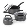 T-fal C770SI Signature Hard Anodized Nonstick Thermo-Spot Heat Indicator Cookware Set, 18-Piece, Gray