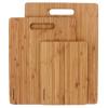 Freshware 3-Piece Premium Bamboo Wood Cutting Board Set for Meat & Veggie Prep, Serving Bread, Crackers, Cheese, and Cocktail Bar Board, BC-200PK