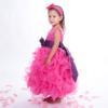 Nancy August Fuchsia Satin Flower Girl Organza Ruffle Pageant Dress 4-14