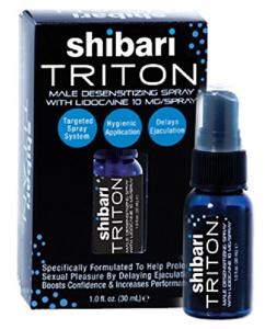 Shibari Triton Spray Men's Desensitizing Spray with Maximum Strength Lidocaine Prolonged Intimacy Stimulant