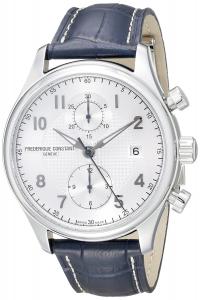 Frederique Constant Men's FC393RM5B6 Run About Stainless Steel Watch with Blue Leather Band