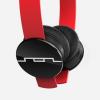 SOL REPUBLIC 1211-03 Tracks On-Ear Interchangeable Headphones with 3-Button Mic and Music Control - Red