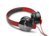 SOL REPUBLIC 1211-03 Tracks On-Ear Interchangeable Headphones with 3-Button Mic and Music Control - Red