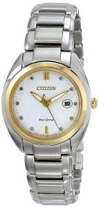 Citizen Eco-Drive Women's EM0314-51A Celestial Analog Display Two Tone Watch