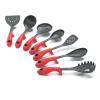 Bộ dụng cụ nấu bếp Kitchen Cooking Utensils with Built-in Stand, Red Set of 7, Plus 121 Cooking Secrets Ebook