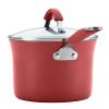 Bộ xoong chảo Rachael Ray Cucina Hard Porcelain Enamel Nonstick Cookware Set, 12-Piece, Cranberry Red