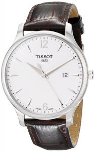 Đồng hồ Tissot Men's T063.610.16.037.00 Tradition Silver-Tone Stainless Steel Watch