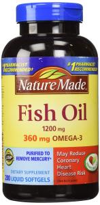 Nature Made Fish Oil, 1200 mg, Liquid Softgels, Value Size, 180 ct.
