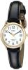 Timex Women's T2H341 Easy Reader Black Leather Strap Watch