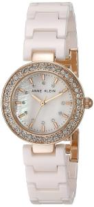 Đồng hồ Anne Klein Women's AK/1986RGLP Swarovski Crystal Accented Light Pink Ceramic Bracelet Watch