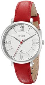 Đồng hồ Fossil Women's ES3926 Stainless Steel Watch With Red Leather Band