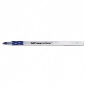 Bút BIC : Ultra Round Stic Grip Pen, Blue Ink,Medium, 1.2 mm -:- Sold as 2 Packs of - 12 - / - Total of 24 Each