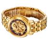 BOS Men's 'Dragon Collection' Luxury Carved Dial Automatic Mechanical Bracelet Waterproof Gold Watch 9007