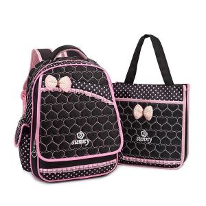 Micom Girls Student School Backpack with Tote Shoulder Bag Lunch Bag with Micom Zipper Pouch