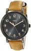 Timex Unisex T2N677AB Originals Black Watch with Tan Leather Band