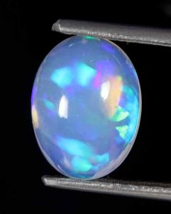 2.22Cts. NATURAL ETHIOPIAN GREAT!! WELLO FIRE OPAL OVAL CABOCHON LOOSE GEMSTONE 1369