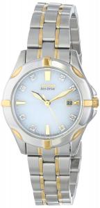 Citizen Eco-Drive Women's EW1934-59A Stainless Steel Two-Tone Watch with Diamonds