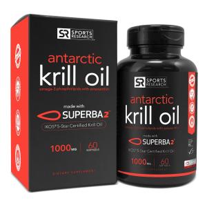 Antarctic Krill Oil 1000mg with Astaxanthin | 60 Liquid Softgels - 2 Month Supply