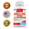 Natrogix 1000mg Antarctic Krill Oil with 540mg Omega-3, Real Highest Potency of Omega-3 Fatty Acids EPA & DHA on the Market (60 Count)