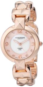 Akribos XXIV Women's AK755RG "Lady Diamond" Rose Gold-Tone Watch