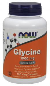 Now Foods Glycine 1000mg, Capsules, 100-Count