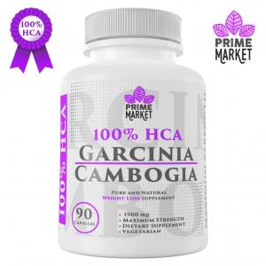 Thuốc hỗ trợ giảm cân Prime Market 100% PURE HCA Garcinia Cambogia Extract Weight Loss Supplement 90 Capsules