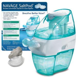 Hỗ trợ điều trị xoang Naväge Nasal Irrigation Starter Bundle: 1 Navage Nose Cleaner and 1 SaltPod® 30-Pack (30 SaltPods). $104.90 if purchased separately