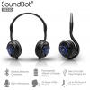 Tai nghe SoundBot® SB240 Sapphire Blue/Black Bluetooth Headset for Music Streaming & HandsFree Calling for 20 Hours of Talk Time, 400 Hours of Standby Time w/ MicroUSB Charging Port & Cable Included, Blue