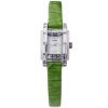 Đồng hồ TIME100 Fashion Diamond Square Shell Dial Green Leather Strap Ladies Watch #W50224L.01A