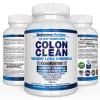 #1 Colon Cleanse 15 Days Quick Detox Formula with Probiotic - Triple Action Weight Loss, Flush Toxins & Bowel Waste, Increase Energy - USA Organic Herbal Supplement - 100% Safe and All Natural