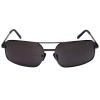 Kính Xezo UV 400 Titanium Polarized Sunglasses with Anti-Reflective Mirror Lenses, Dark Grey Metallic, 0.7 oz