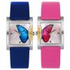 Đồng hồ Time100 Fashion Luxury Shell Dial Jewelry Bracelet Butterfly Leather Strap Couples Watches #W50265L.02A