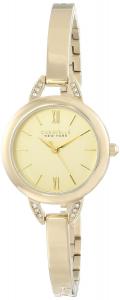 Caravelle New York Women's 44L129 Crystal-Accented Stainless Steel Watch