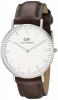 Daniel Wellington Men's 0209DW Bristol Stainless Steel Watch With Brown Leather Band
